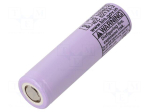 Re-battery: Li-Ion | 18650 | 3000mAh | 3.6V | &Oslash;18.2x65.1mm | 20A