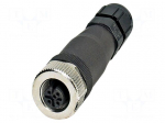 Connector: M12 | plug | PIN: 5 | 48V | straight | IP67 | screw terminal