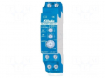 Timer | for DIN rail mounting | NO | OUT: 250VAC/16A | OUT: relay