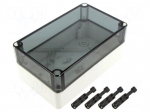 Enclosure: multipurpose | X: 110mm | Y: 180mm | Z: 84mm | TK PC | grey