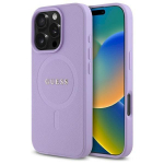 Guess GUHMP16LPSAHMCU Hardcase Saffiano MagSafe for iPhone 16 Pro 6.3" / purple