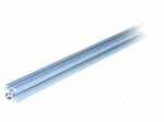 Connecting tubes | Width of the groove: 5mm | W: 20mm | H: 20mm | L: 1m