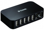 D-Link 7-Port USB 2.0 Hub Aktywny z zasilaczem