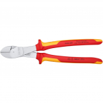KNIPEX heavy-duty diagonal cutters 74 06 250 VDE, cutting pliers (red/yellow, length 250mm, VDE-tested)
