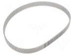 Timing belt | AT5 | W: 16mm | H: 2.7mm | Lw: 545mm | Tooth height: 1.2mm