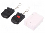 Wireless control set | RSU | 12VDC | relay | for wall mounting | OUT: 3