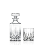 WHISKEY GLASSES AND GARAFE SET 6 PCS. OP