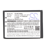 1100 mAh for Globalsat Z300,401-BTT,LIN-331