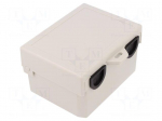 Enclosure: multipurpose | X: 122mm | Y: 91mm | Z: 69mm | ABS | grey