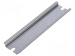 DIN rail | steel | W: 35mm | L: 140mm | ALN161609,P161609 | Plating: zinc
