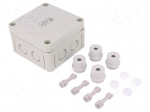 Enclosure: junction box | X: 94mm | Y: 94mm | Z: 57mm | polystyrene | IP54