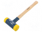 Hammer | 380mm | W: 130mm | 848g | Size: 45mm | round | polyurethane