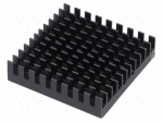 Heatsink: extruded | grilled | BGA | black | L: 40mm | W: 40mm | H: 9.5mm