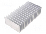 Heatsink: extruded | grilled | L: 100mm | W: 190.5mm | H: 50mm | aluminium