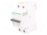 Circuit breaker | 400VAC | Inom: 6A | Poles: 2 | DIN | Charact: B | 6kA