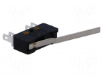 Microswitch SNAP ACTION | with lever | SPST-NO + SPST-NC | ON-(ON)