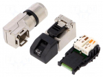 Plug | RJ45 | PIN: 8 | Cat: 6a,Class EA | shielded | gold-plated | 5&divide;9mm