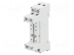 Socket | PIN: 8 | 10A | 250VAC | Mounting: DIN,on panel | -40&divide;70&deg;C