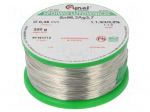 Soldering wire | Sn96,3Ag3,7 | 0.38mm | 0.25kg | lead free | 3%