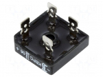 Single-phase bridge rectifier | Urmax: 600V | If: 10/15/25A | THT