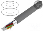 Wire | Alpha Essential C&C | 7x22AWG | Al-PET foil | PVC | dark grey