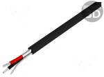 Wire | 2x0,35mm2 | stranded | Cu | Al-PET foil | PVC | black | 30m | CPR: Eca