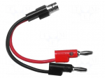 Test lead | 60VDC | with 4mm axial socket | Len: 0.13m | Z: 50&Omega;