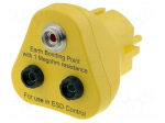 Earthing plug | ESD | 1M&Omega;