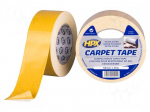 Tape: fixing | W: 50mm | L: 25m | Thk: 0.25mm | double-sided | white