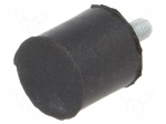 Vibroisolation foot | &Oslash;: 15mm | H: 15mm | Shore hardness: 40&plusmn;5 | 241N