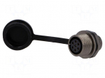 ST12 | socket | female | PIN: 7 | IP67 | 5A | soldering | 125V | 0.75mm2