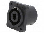 Connector: loudspeaker | male | PIN: 4 | 30A | 250V | Colour: black