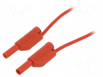 Test lead | 32A | banana plug 4mm,both sides | Len: 1.5m | red