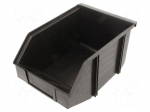 Container: cuvette | ESD | 159mm | 120mm | 233mm | black