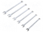 Wrench-set | combination spanner | Chrom-vanadium steel | 6pcs.