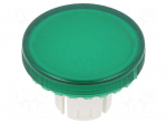 Actuator lens | 22mm | 61 | transparent,green | plastic
