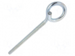 Hook | ring | steel | zinc | Thread len: 180mm | Overall len: 260mm