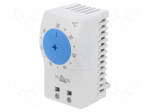 Sensor: thermostat | NO | 3A | 250VAC | spring clamps | 60x33x41mm | IP20