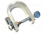 Laboratory clamp | 100A | soldered,crimped | zinc plated steel