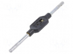 Tap wrench | Grip capac: 1/16"-1/2",G 1/8",M1-M12 | L: 176mm | steel