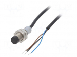 Sensor: inductive | OUT: PNP / NO | 0&divide;4mm | 10&divide;48VDC | M12 | 2m | IP67