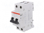 Circuit breaker | 400VAC | Inom: 4A | Poles: 2 | for DIN rail mounting