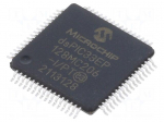 IC: dsPIC microcontroller | 128kB | 16kBSRAM | TQFP64 | DSPIC | 0.5mm