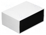 Enclosure: with panel | X: 260mm | Y: 180mm | Z: 105mm | ABS | light grey