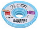 Tape: desoldering | halide-free,rosin | W: 2.5mm | L: 1.5m
