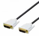 Cable DELTACO DVI-D Dual Link, 1080p 60Hz, 3m, black / 00120004