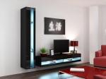 Cama Living room cabinet set VIGO NEW 8 black/black gloss