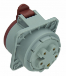 Power socket flush 3P+N+E 32A IP44