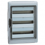 Plexo3 cabinet 36 modules surface mounting IP65 IK09 with PE+N terminal blocks