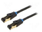 Patch cord | S/FTP | Cat: Cat 8 | RJ45 plug,both sides | OFC | 8m | PVC